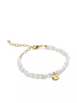 Браслет Capri Keshi Pearl Disc Monica Vinader, белый