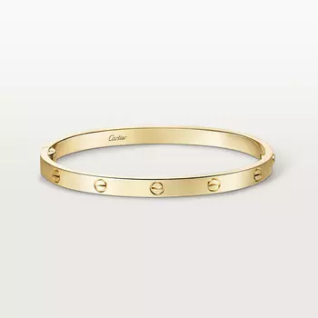 Браслет Cartier Bracelet LOVE, средняя модель, желтое золото