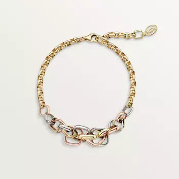 Браслет Cartier Bracelet Trinity, de forme coussin, белое золото