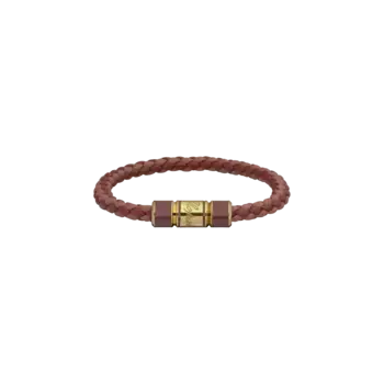 Браслет Chopard Signature Bracelet - Сиреневый терракот - кожа argile - металл цвета античного золота