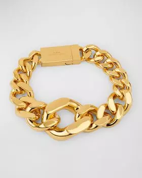 Браслет Curbstop Degrade Saint Laurent, цвет Gold