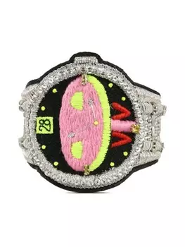 Браслет Dawleetoo с вышивкой Walter Van Beirendonck, черный