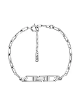 Браслет Diesel Iconic D, серебристый