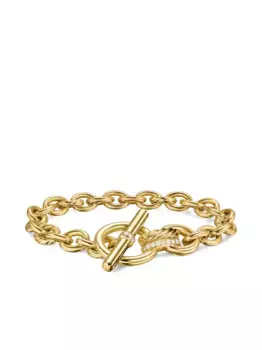 Браслет DY Mercer Toggle Chain из желтого золота с бриллиантами David Yurman, золотой