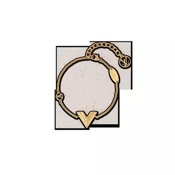 Браслет Essential V Louis Vuitton, золотой