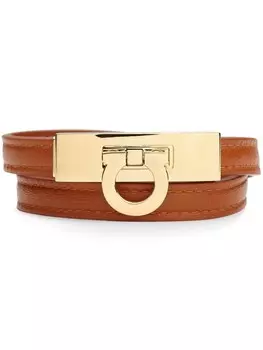 Браслет Gancini Ferragamo, коричневый