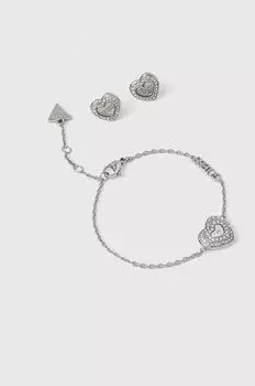 Браслет и серьги Guess, серебро