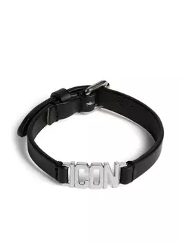 Браслет Icon с пряжкой Dsquared2, черный