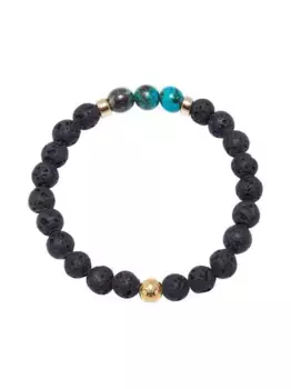 Браслет из бусин Nialaya Jewelry, черный