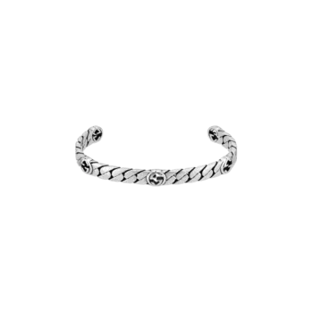 Браслет кафф Gucci Interlockung из серебра