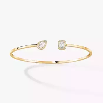 Браслет Messika My Twin Toi & Moi Thin 0.15ct x2, желтое золото/бриллиант