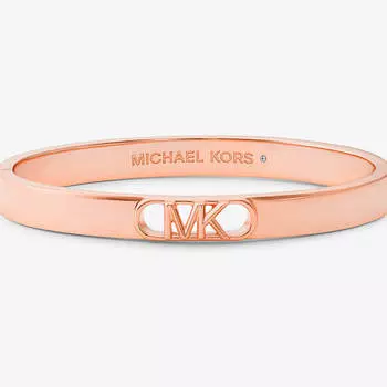 Браслет Michael Kors Precious Metal-Plated Brass Empire Logo, розовый