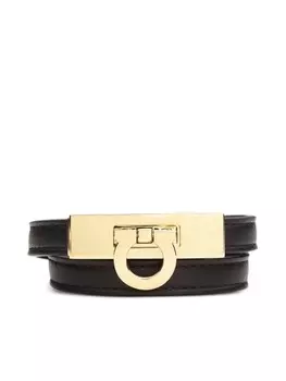 Браслет с декором Gancini Ferragamo, черный