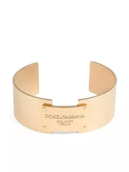 Браслет с логотипом Dolce & Gabbana, золотой
