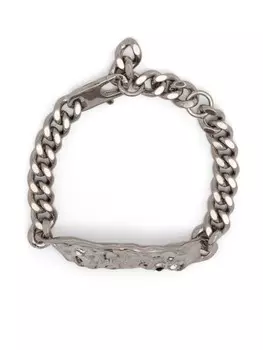Браслет с пряжкой Palm Angels, серебряный
