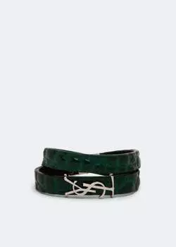 Браслет SAINT LAURENT Opyum bracelet, зеленый