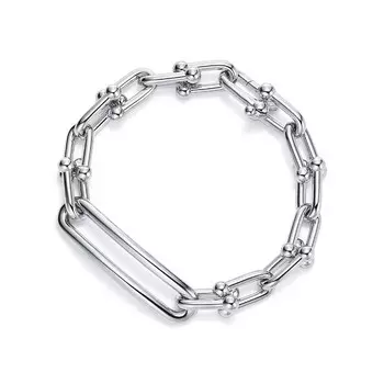 Браслет Tiffany & Co. Elongated Link, серебро