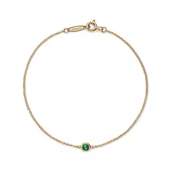 Браслет Tiffany & Co. Elsa Peretti Color by the Yard Emerald, золото