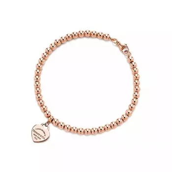 Браслет Tiffany & Co. Return to Tiffany Heart Tag Bead, розовое золото