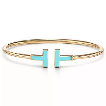 Браслет Tiffany & Co Tiffany T Turquoise Wire, золото