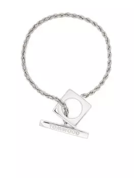 Браслет Tom Wood Square Rope, серебряный