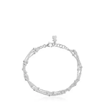 Браслет Tous Basics Triple Chain, серебро