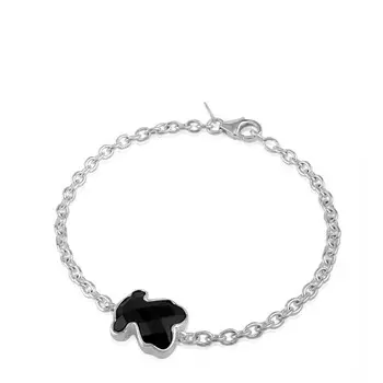 Браслет Tous Color With Faceted Onyx, серебро