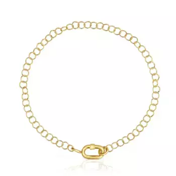 Браслет Tous Hold Oval Chain, золото
