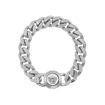 Браслет Versace Metal Bracelet, цвет Palladium