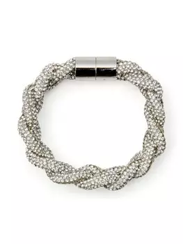 Браслет Yua с кристаллами ISABEL MARANT, серебряный