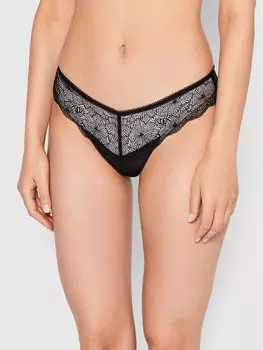 Бразильские женские трусики Wonderbra, черный