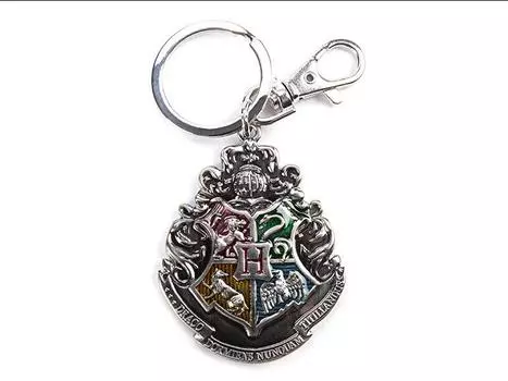 Брелок Harry Potter Hogwarts School Crest Pewter Keychain Monogram Products