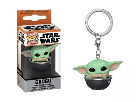 Брелок Pocket Pop! Keychain: Star Wars: The Mandalorian - Grogu in Hover-Pram Funko