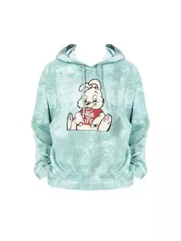 Брендовая толстовка Leon Bunny из X для мужчин Guess, зеленый