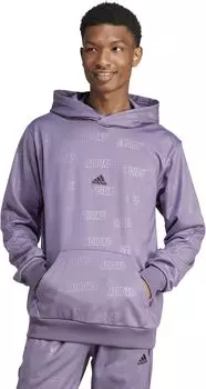 Брендовая толстовка с капюшоном Love adidas, цвет Shadow Violet