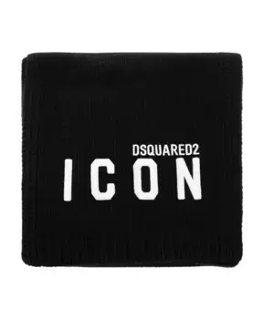 Брендовый шарф Dsquared2, черный