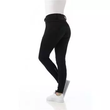 Бриджи женские зимние Equithme Kitzbhel Softshell силиконовые, черный