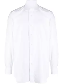 Brioni рубашка с длинными рукавами, белый