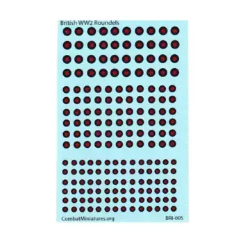 Британский кругленький тип B, Decals - WWII, Britain (Combat Miniatures)