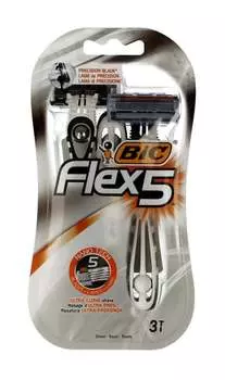 Бритва, 3 шт. Bic, Flex 5