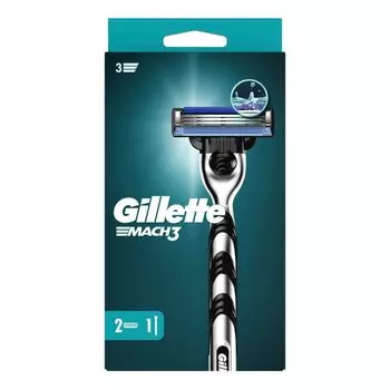 Бритва Mach3 и 2 головки Gillette