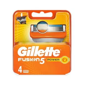 Бритвенные картриджи Gillette Fusion5 Power, 4 шт