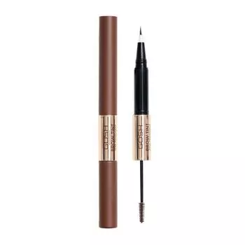 Brow tint карандаш для бровей и гель Gosh, цвет 002 dark brown, 2.9 мл