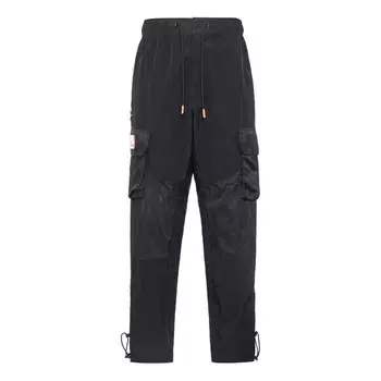 Брюки 23 engineered side big pocket cargo casual long pants black Air Jordan, черный
