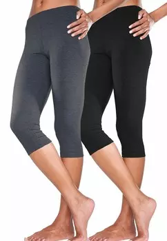 Брюки 2 PACK, Leggings LASCANA, черный