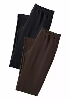 Брюки 2 PACK, Leggings LASCANA, черный