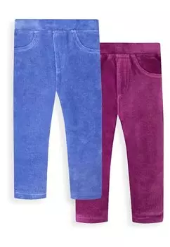 Брюки 2 шт. JoJo Maman Bb, цвет mulberry purple periwinkle blue