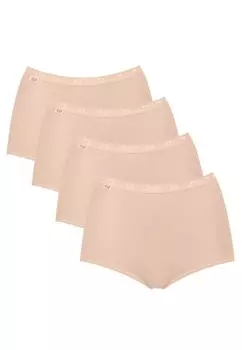 Брюки 4 PACK BASIC + MAXI SLIP Sloggi, бежевый
