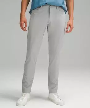 Брюки ABC Slim Fit с 5 карманами Lululemon, серебряный