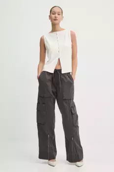 Брюки Abercrombie & Fitch, серый